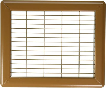 Imperial RG1184 8 x 10-Inch Heavy Gauge Steel Floor Return Air Grille, Brown