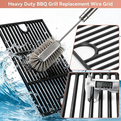 Replacement Parts Kit for Nexgrill 720-0888 720-0888N 720-0888A 720-0830H Gas Grill, Cast Iron Cooking Grates, Burners Heat Plates & Igniters for Nexgrill 4 & 5 Burner Grill Replacement Parts
