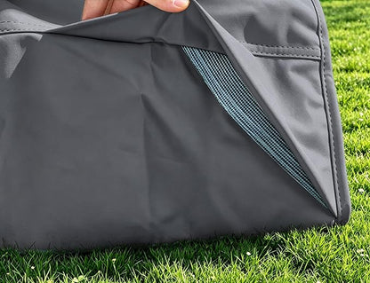Patio Umbrella Cover for 9ft to 13ft Offset Umbrella, Water Resistant, Curved Cantilever and Straight Pole Parasol Outdoor Umbrellas Cover with Zipper and Rod