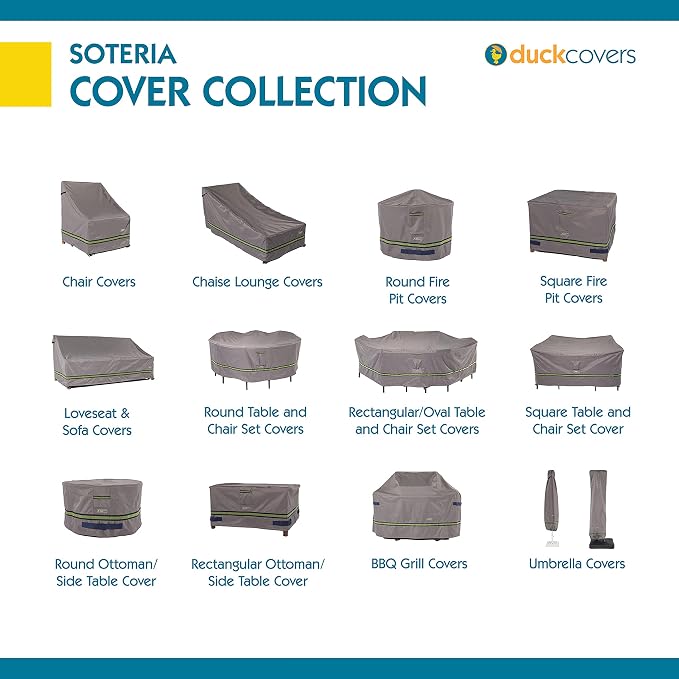 DUCKCOVERS Soteria Waterproof 74 Inch Patio Chaise Lounge Chair Cover, Chaise Lounge Covers Outdoor