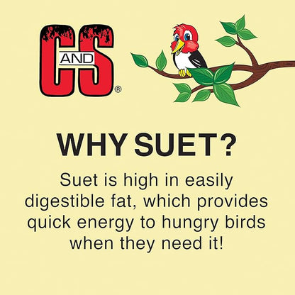 C&S Wild Bird Peanut Suet Nuggets Mega Box, 8 Pounds (Pack of 2)