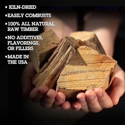 Camerons All Natural Maple Wood Chunks for Smoking Meat - 420 Cu. In. Box, Approx 5 Pounds - Kiln Dried Large Cut BBQ Wood Chips for Smoker - Barbecue Chunks Smoker Accessories- Grilling Gifts for Men