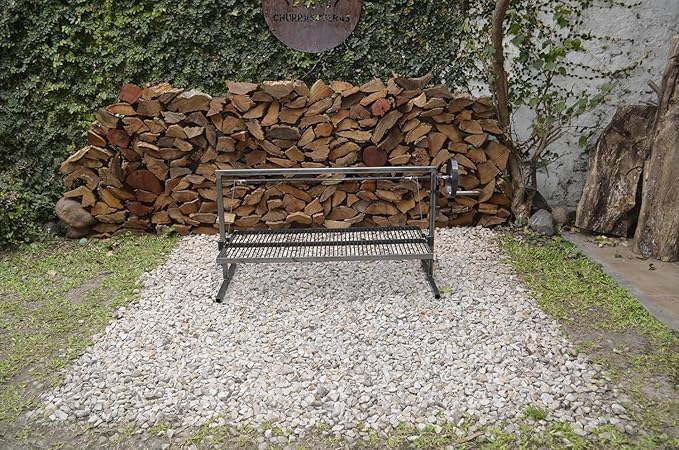 Iron Argentinian Style Santa Maria Grill- Size : 100 x 50 cm (40 x 20 in) Cod 1 (Santa Maria Grill + Brasier)