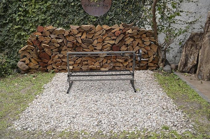 Iron Argentinian Style Santa Maria Grill- Size : 100 x 50 cm (40 x 20 in) Cod 1 (Santa Maria Grill + Brasier)