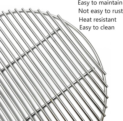 15-1/2" Round Cooking Grids Grates for BGE M, Big Green Egg Medium Charcoal Grill, Brinkmann Cook'N Cajun Electric Gas Vertical Smokers Grill