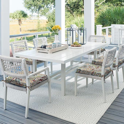 DYTXIII Set of 4 Outdoor Chair Cushions, Water Resistant 18.5"x16"x2" Square Seat Cushion for Patio Dining Chairs, High-Density Replacement Pads for Indoor Outdoor Furniture - Paisley Chilli