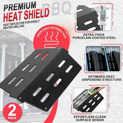 Grill Parts Kit for Weber Genesis 300 310 330 Genesis E330 E310 S310 S330 EP330 S320 E320 Grill Parts 17.5" Flavorizer Bars, Genesis 7528 Grates Heat Deflector Grill Parts Kit, 3Pcs 62752 Burner Tube