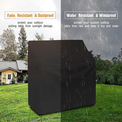 51 In Potting Bench Cover for Backyard Discovery 48" Outdoor Garden Table | 51x22x58,Waterproof Dustproof Heavy Duty Oxford Fabric,Ex-large Universal Planting Workstaion Cover for Outside