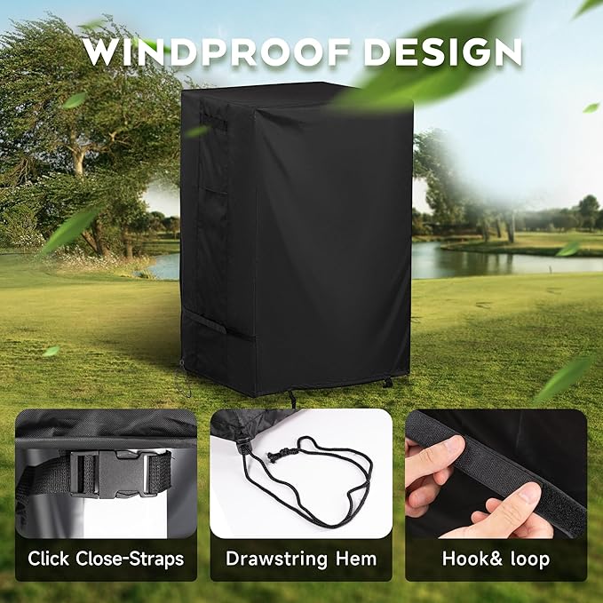 Smoker Cover for Pit Boss PBV3G1 Smoker Grill, Outdoor Grill Cover for Pit Boss Vertical Smoker Grill-23 L x 22" D x 47" H