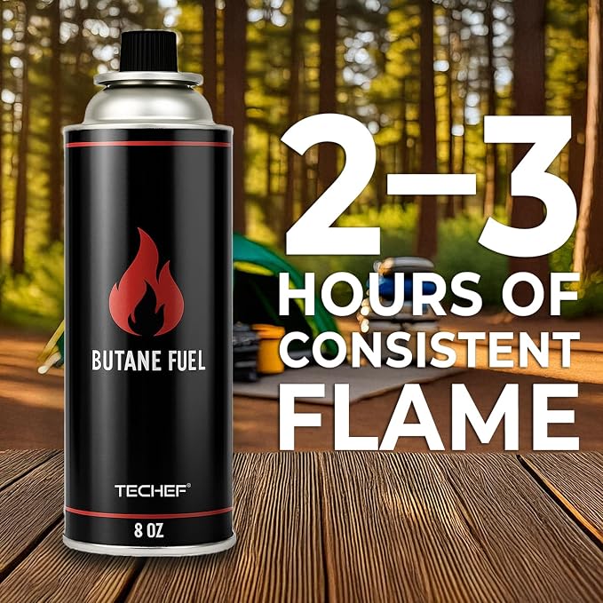 TECHEF - AGNI Portable Butane Gas Stove Burner, Made in Korea (Stove + 4 Butane)