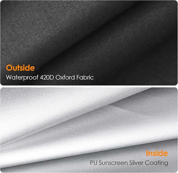 Outdoor Prep Table Cover-55" x 24" x 32" Heavy Duty Waterproof Grill Cover Compatible with Keter Unity Portable Table,Patio Kitchen Prep/Work Table,UV Resistance Grill Cart Serving Bar Cabinet Cover ﻿