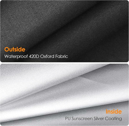 Outdoor Prep Table Cover-55" x 24" x 32" Heavy Duty Waterproof Grill Cover Compatible with Keter Unity Portable Table,Patio Kitchen Prep/Work Table,UV Resistance Grill Cart Serving Bar Cabinet Cover ﻿