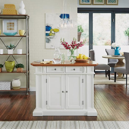 homestyles Americana Off-White Kitchen Island