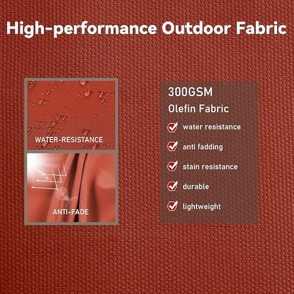 3" Solid Outdoor Lounge Chair Cushion, 74 x 22.5 inch Weather Resistant Chaise Lounge Cushion with 6 Ties for Patio Pool Furniture