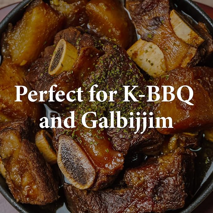 Wang Galbi Marinade - Korean BBQ Sauce for Beef Short Ribs, Sweet & Smoky Kalbi Marinade, Authentic Korean Rib Sauce, Made in Korea, No MSG - 16.93 oz Bottle