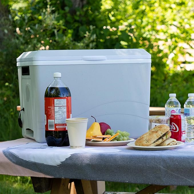 Koolatron 12V Iceless Cooler & Warmer – Portable Electric Cooler/Nevera Portátil Eléctrica for Car Truck Camper Boat, Hard Sided Mini Fridge for Camping Picnic Travel Lunch Food Drinks Office 36 qt