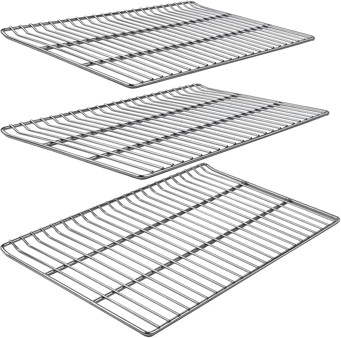 Cooking Grate Replacement Parts for Masterbuilt 40 Inch Electric Smoker, 19.69" x 12.28" Grill Grids, Smoker Grates for Masterbuilt MB20070115, MB20072918, MB20074719, MB20072916, 3 Pack