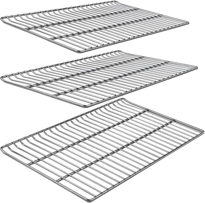 Cooking Grate Replacement Parts for Masterbuilt 40 Inch Electric Smoker, 19.69" x 12.28" Grill Grids, Smoker Grates for Masterbuilt MB20070115, MB20072918, MB20074719, MB20072916, 3 Pack