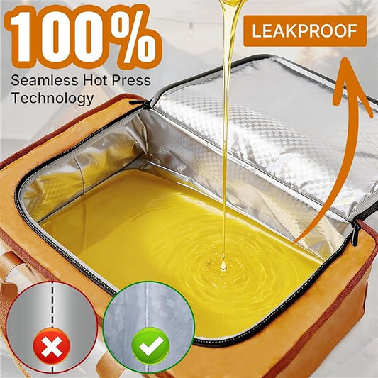 270°Opening BBQ Blanket for Resting Meat,Insulated Leak-Proof Meat Resting Bag for Brisket Turkey Pork,Smoker Accessories for Party Picnic Camping,Anniversary Birthday Gift for Men Dad (Orange)
