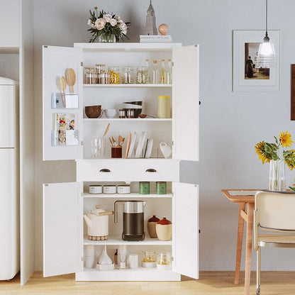 IRONCK Storage Cabinet with Drawers and Doors for Living Room and Entryway | Open Shelves, Adjustable shelves, Organized essentials