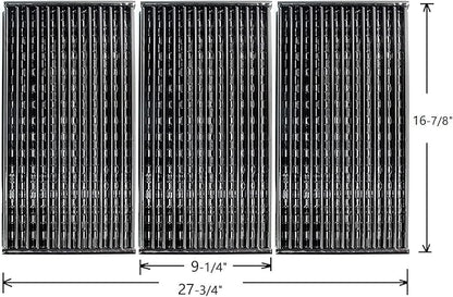 Hongso 16-7/8" X 9-1/4" Emitters Plates Grates G530-B700-W1 G458-0900-w1 for Charbroil 463436814 463436514 463434313 463274016 463274019 463280219 463280419 Tru-Infrared Performance 3 Burners Grills