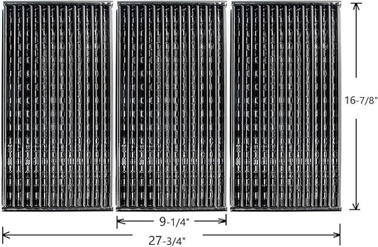 Hongso 16-7/8" X 9-1/4" Emitters Plates Grates G530-B700-W1 G458-0900-w1 for Charbroil 463436814 463436514 463434313 463274016 463274019 463280219 463280419 Tru-Infrared Performance 3 Burners Grills