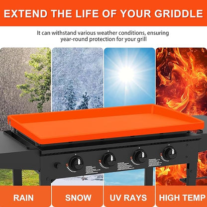 Silicone Griddle Mat Cover for Blackstone Grill 36 Inch, Upgraded Full-Edge Design Protective Cover, Heavy Duty BBQ Mats for Outdoor Grill, Blackstone Griddle Accessories