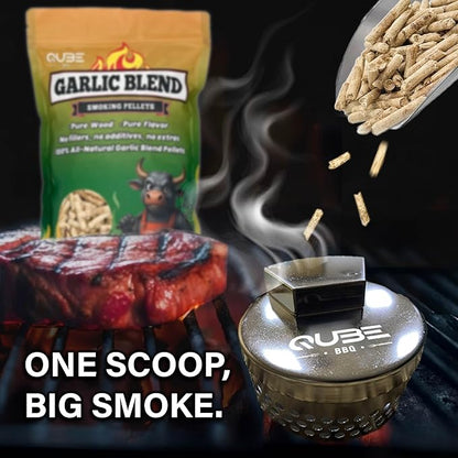 Garlic Blend Smoking Pellets | Bold & Savory BBQ Smoke | Use Less, Taste More | All-Natural Smoking Blend for Grills, Smokers, and Tubes | 2lb Bag