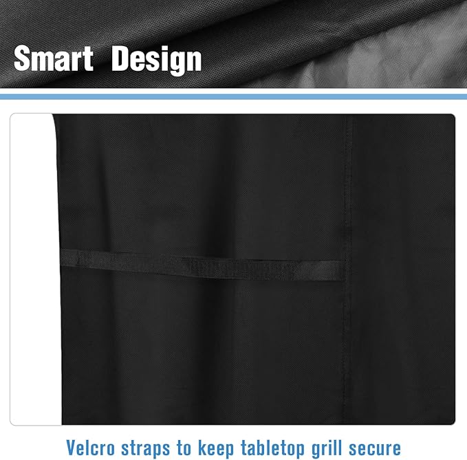Grill Cover for Monument Portable Propane Gas Grill, Outdoor Waterproof Small Tabletop Grill Cover Heavy Duty Camping Table Top Grill Covers