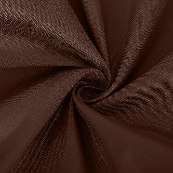 8 Pack Brown Square Tablecloth 54x54 Washable Polyester Table Cloth for Square or Round Tables, Wrinkle Resistant Fabric Decorative Covers for Dining Party Banquet Buffet and Wedding