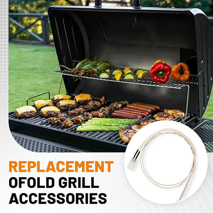 Upgraded 2.0 RPM Auger Motor Replacement Parts for Wood Pellet Grills Smokers Compatible with Pit Boss, Traeger, Camp Chef, Barbecue Accessories,120V 60Hz (2 Pack Hot Rod Ignitor)