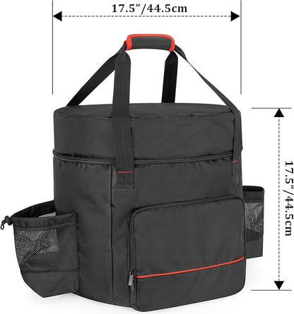 samdew Stove Carry Bag Compatible with Coleman 4-in-1 Portable Propane Camping Stove, Outdoor Grill Storage Case with Pockets for Grill Tools, for Camping, Tailgating, Grilling, Bag Only