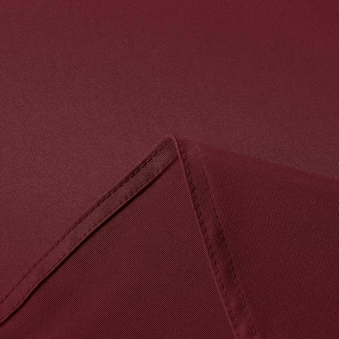 sancua Rectangle Tablecloth - 90 x 132 Inch - Stain and Wrinkle Resistant Washable Polyester Table Cloth, Decorative Fabric Table Cover for Dining Tables, Buffet Parties and Camping, Burgundy