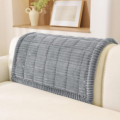 OstepDecor Couch Cover for Dogs, Washable Non Slip Sofa Cover for Pets | Soft Couch Covers for Sofa, Loveseat and Sectional, Furniture Protector Against Pet Hair & Dirt (35.4" x 35.4", Blue Grey)