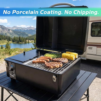 Ranger Grill Grate for Traeger Scout Trailhead Cooking Grates Portable Pellet Smoker Rack TFT18KLD TFT18PLDO TFT18KLH Grid Replacement Parts Accessory Tabletop Stainless Steel BBQ HDW422 KIT0824