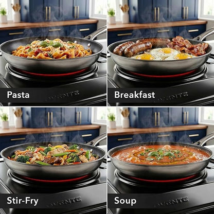 OVENTE Countertop Infrared Double Burner, 1700W Electric Hot Plate and Portable Stove with 7.75" and 6.75" Ceramic Glass Cooktop, 5 Level Temperature Setting and Easy to Clean Base, Black BGI102B