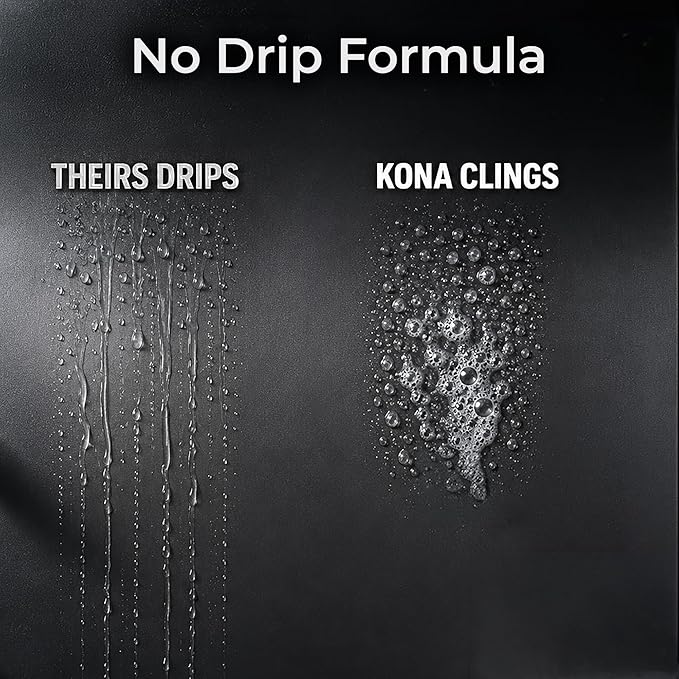 Kona Safe/Clean Air Fryer Cleaner and Degreaser Kit for Ninja Woodfire Grill, Smoker and Oven - 23oz Fume-Free No-Drip Gel Spray with 6 Stainless Steel Scrub Cloths