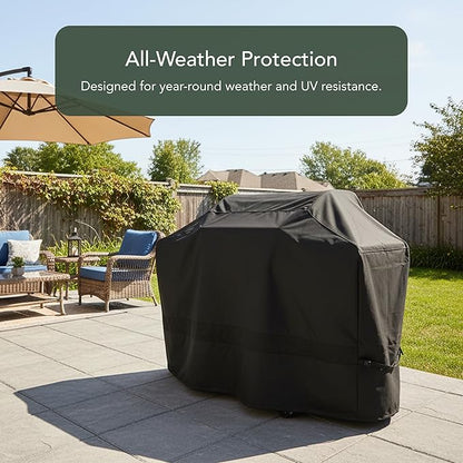 Covermates Classic Island Grill Cover - All-Weather Heavy Duty Outdoor BBQ Cover with Mesh Vents, Water-Resistant 12-Gauge Vinyl Protection for Large Island Grills, 74 Inch, Black
