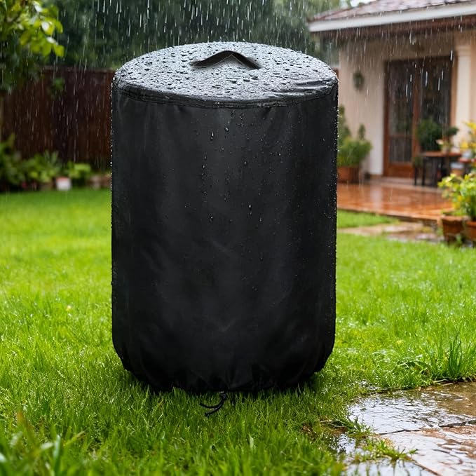 Outdoor Cooker Cover for Feasto 23" Stainless Steel Concave Comal Set, Portable Waterproof Dustproof Cover for Discada Disc Cooker Cazo para Carnitas Tortillas Stir Fry Wok- 26.8”Dx38”H