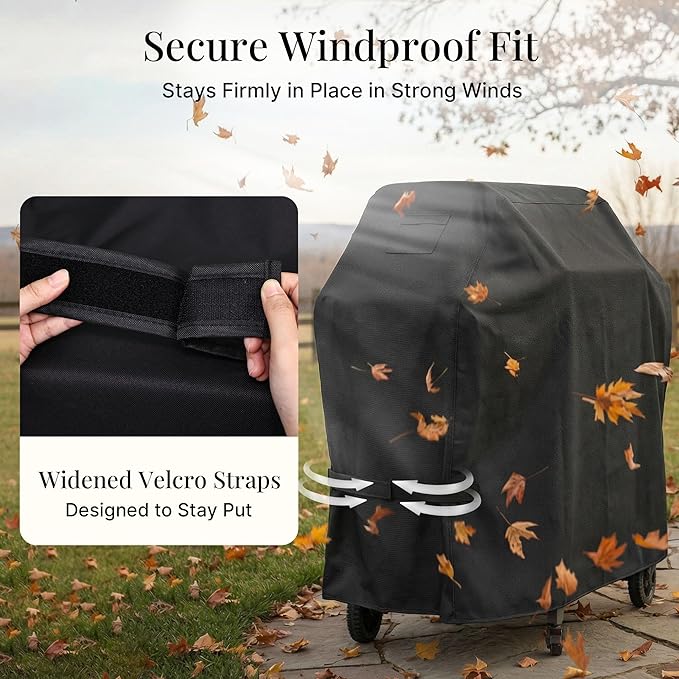 iBirdie Outdoor Grills Cover 56 x 24 x 46 inch, fit 56, 55 Barbeque, Waterproof Weatherproof, 600D Heavy Duty Barbecue Cover, Compatible for 3, 4 Burners Gas BBQ