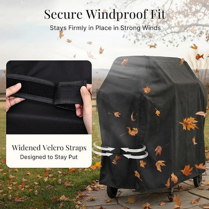 iBirdie Outdoor Grills Cover 56 x 24 x 46 inch, fit 56, 55 Barbeque, Waterproof Weatherproof, 600D Heavy Duty Barbecue Cover, Compatible for 3, 4 Burners Gas BBQ