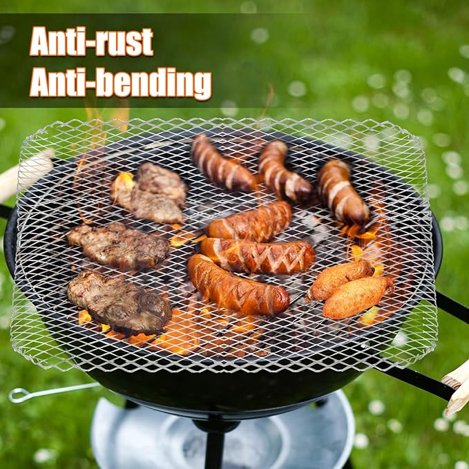 20 Pack BBQ Grill Mesh Mat,Mesh Baking Tray,Grill Mesh,Disposable Barbecue Padding for Outdoor Barbecues (20 Pack)