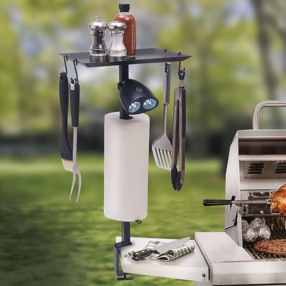 Barbeque Accessory Organizer with high Powered LED Grill Light