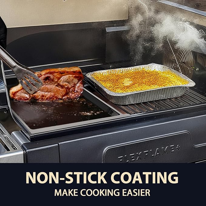 17 X 12 Ceramic Half Griddle Plate for Ninja FlexFlame PG300 XSKHLFGRIDLE, Easy-Check Fit Accessory for Outdoor Cooking or Use