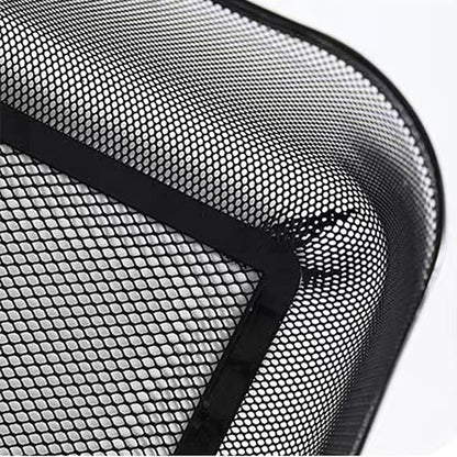 AJIODA Metal Mesh Steel Baskets, Household Wire Storage Organizer Bin Garden Harvest Basket Multi-functional Fruit Baskets with Handles for Kitchen Bathroom Picnic Shopping Decor Cabinet Home, Black