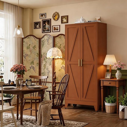 71" H Metal Storage Cabinet,Food Pantry Cabinets with Doors,Tall Cabinet,Kitchen Pantry Storage Cabinets