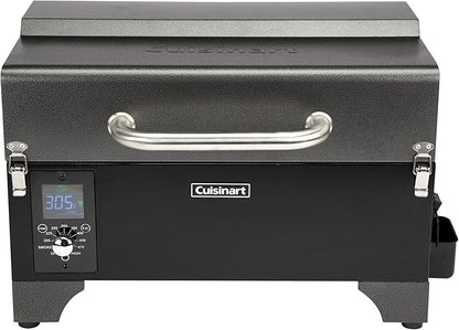 Cuisinart 8-in-1 Portable Wood Pellet Grill and Smoker, Compact for RV, Tailgates, Camping, and Backyard Cooking, Smoky Flavor, Versatile Meat Smoker
