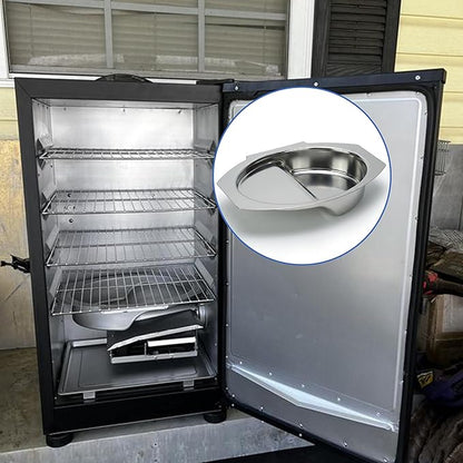 Water Pan Replacement for Masterbuilt 30 Inch Electric Smoker, Replaces Part 9007170040, Water Bowl for Digital Electric Vertical Smoker, Fits MB20071117 MB21072218 for Masterbuilt Smoker Parts