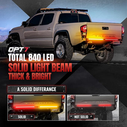 OPT7 Amber Safety Lights for 3rd Gen Tacoma TRD PRO 2016-2023, Front LED Grille Light + Tailgate Light Bundle Kit