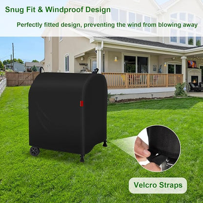 Outdoor Grill Cover Fits Royal Gourmet CD1824M Charcoal Grill, Waterproof 600D Heavy Duty Barrel Grill Cover, Fade Resistant & Rip-Proof BBQ Grill Covers for CD Series.